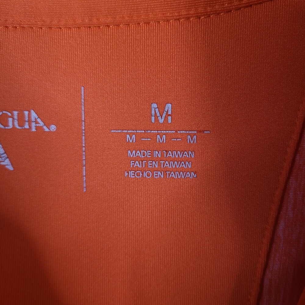 Desales‎ Colts Pullover Mens M Orange 1/4 Zip Antigua HS Soccer Shirt Stretch - Picture 6 of 11